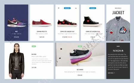 鞋电商网页模板3