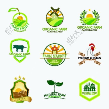 绿色食品动物标志图片