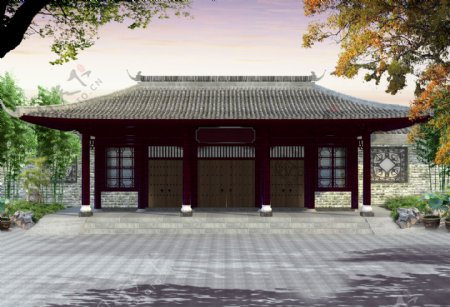 中国古典建筑大门图片