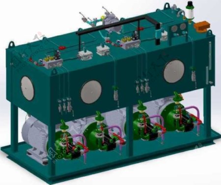 电机泵组机械模型