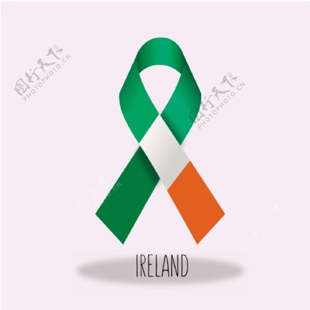 爱尔兰国旗丝带设计