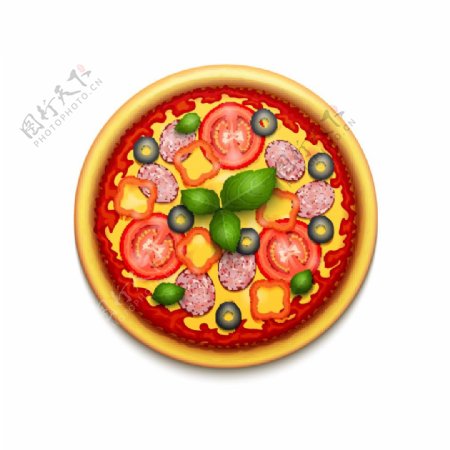 卡通披萨logo