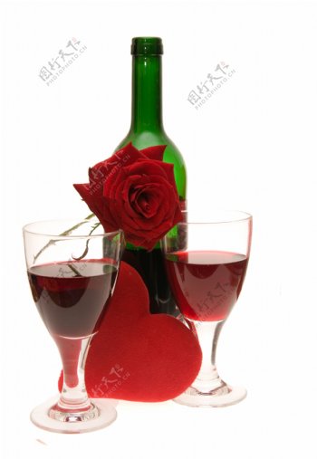 红酒玫瑰图片