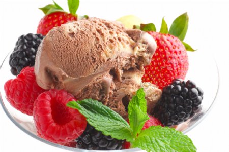 美味水果冰淇淋图片图片