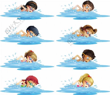 儿童游泳