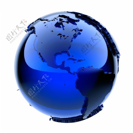 水晶地球模型图片