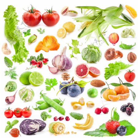 新鲜蔬菜水果集图片