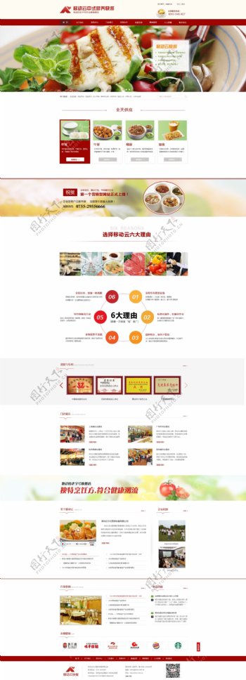 餐饮营销型网站
