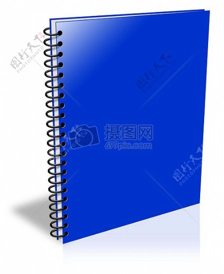 蓝色的笔记本