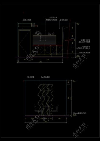 餐厅施工图cad图纸