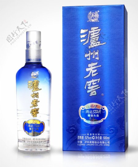 泸州老窑STAR蓝色瓶装白酒