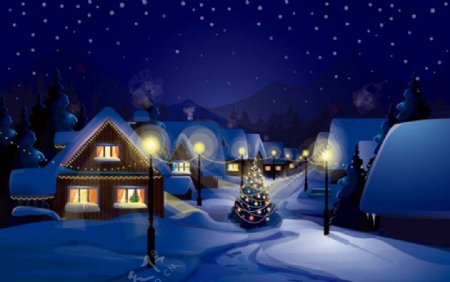 冬季圣诞节背景图