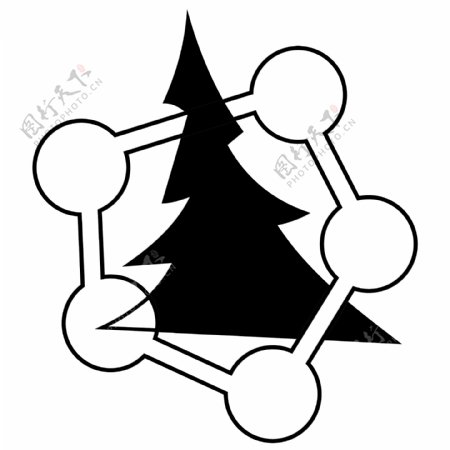 植物分子结构Logo设计