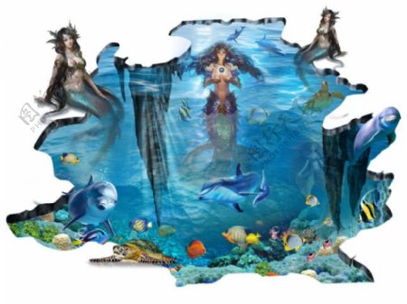 3D海洋装饰画