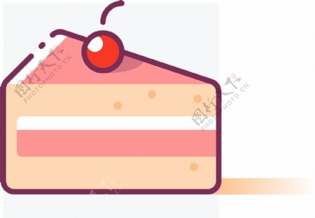 零食甜食小吃雪糕牛奶彩色icon小图标