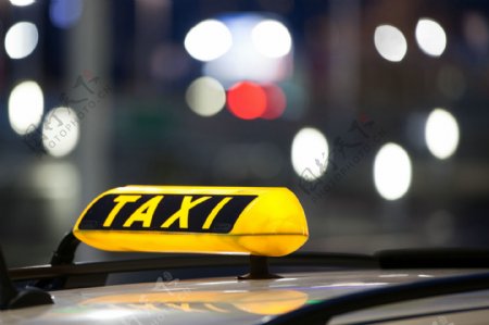光点与出租车标志图片