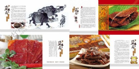 中国风牛肉宣传画册