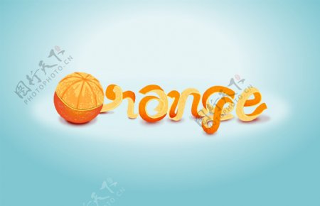 橘子字效