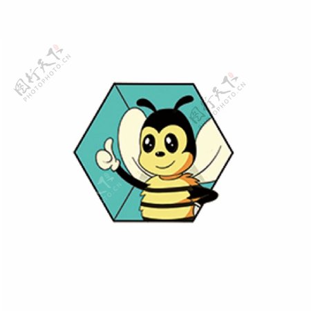 可爱蜜蜂logo