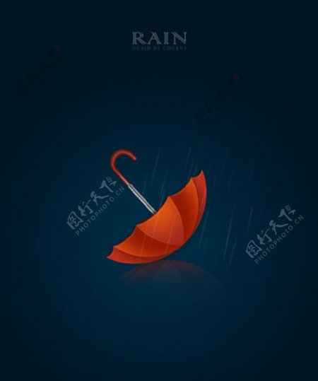 红雨伞图标