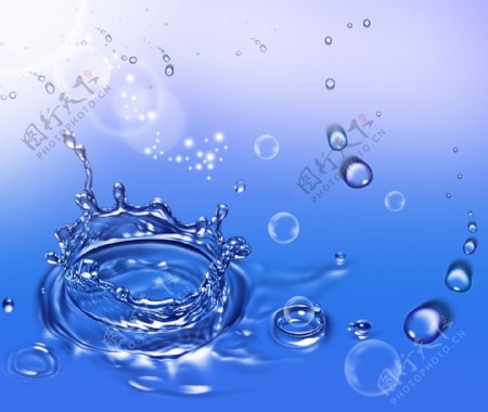 水花阳光水滴水泡图片