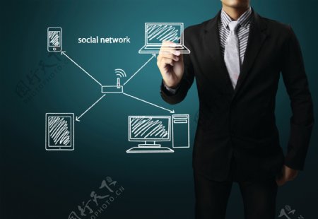 通讯网络科技与商务男士图片