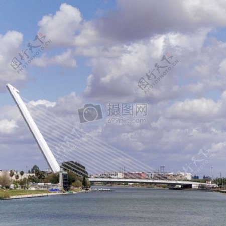 桥河景观水城市塞维利亚欧洲工程桥梁