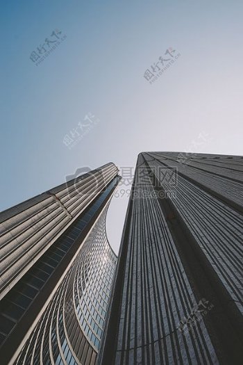 城市天空天际线建筑物摩天大楼