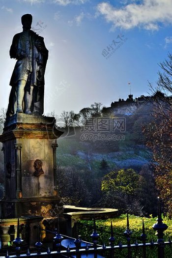 爱丁堡的雕像