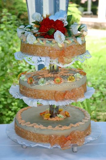 精致的婚礼蛋糕