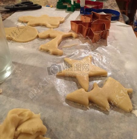 制作饼干的过程