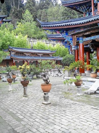 中国风的庭院
