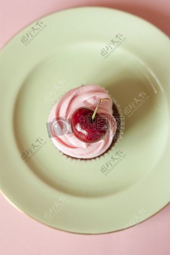 食品板材咖啡厅樱桃甜点蛋糕