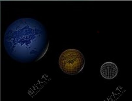 三款地球自转flash动画