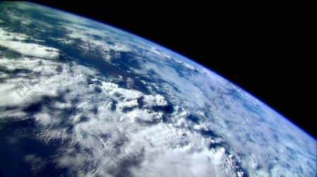 从太空中拍地球视频素材