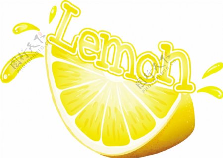 新鲜切片柠檬插图
