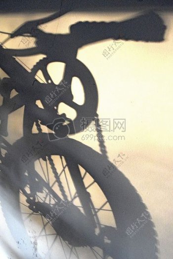 自行车影子