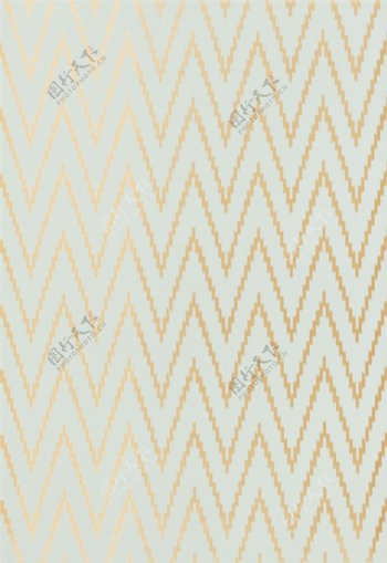 金色线条波浪形布艺壁纸图片