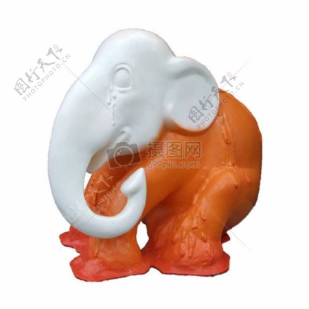 玉石雕刻的大象