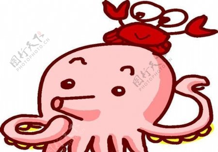 章鱼海洋动物卡通动物日本矢量素材ai格式51