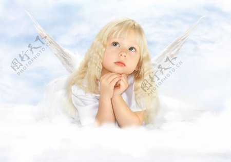 可爱天使女孩图片