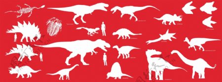 恐龙动物矢量图恐龙动物