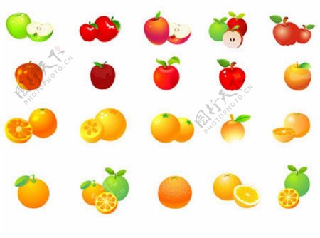 苹果和橘子图形