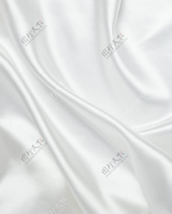 白色丝绸特写图片