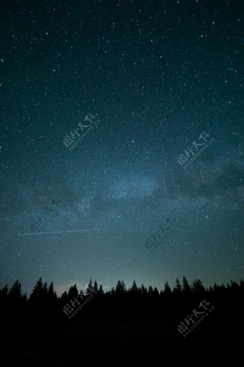 夜空流星风景图片