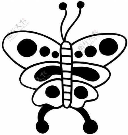 蝴蝶昆虫世界矢量素材eps格式0028