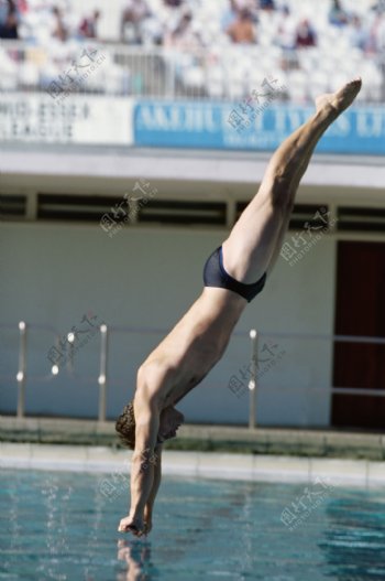 男跳水运动员跳水瞬间图片
