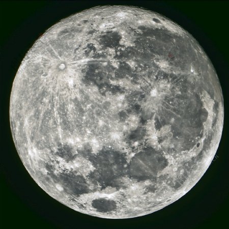 夜空圆月图片