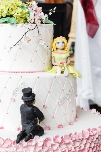 婚礼蛋糕摄影图片