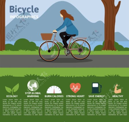 自行车矢量海报设计